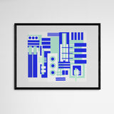KikiBlow Blue Maschine Frame Black Schwarz