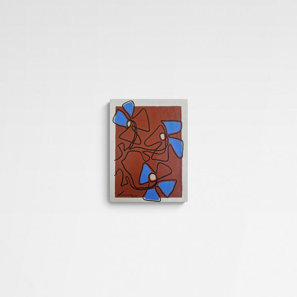 ATELIER N°9 by Lily Gehrke Flowerpot in Red Oxide & Blue Main Image Square