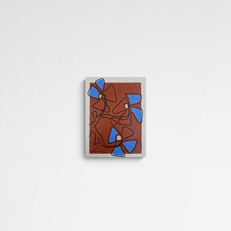 ATELIER N°9 by Lily Gehrke Flowerpot in Red Oxide & Blue Main Image Square