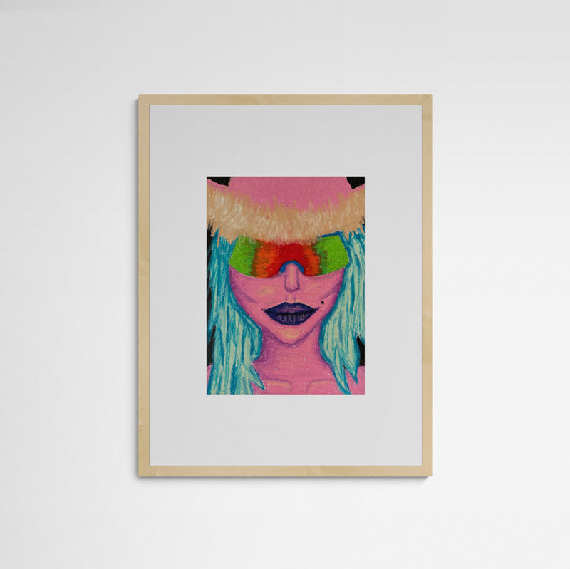 Daniela Torres CowGirl Frame Wood Holz