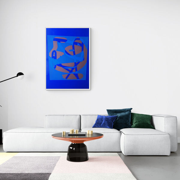 Kunst100 Hola i Chau maniobras blue Interior