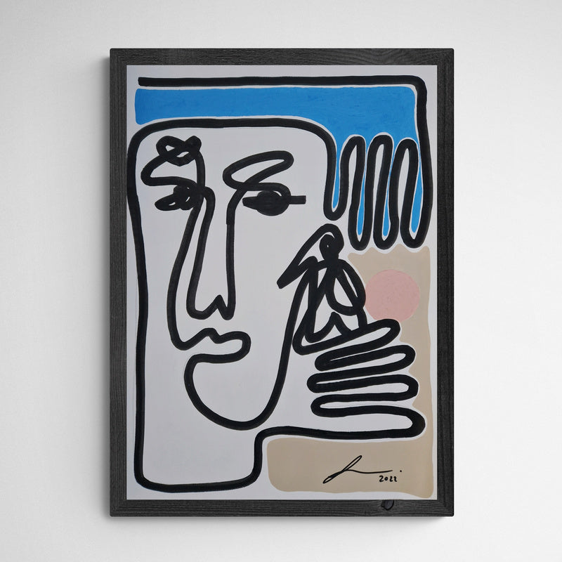 ATELIER N°9 by Lily Gehrke Little friend and I Frame Grey Grau