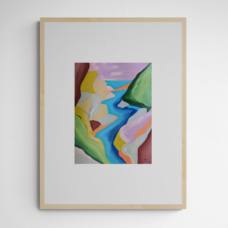 Gamze Yalçin Song of colors  Frame Wood Holz