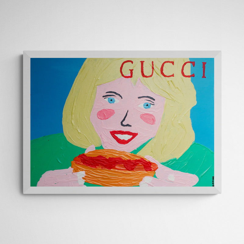 Kunst100 marta morientes G*cci Frame White Weiß