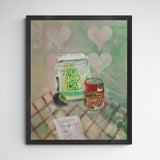 Kunst100 Isabel Monti Home Away from Home Frame Grey Grau Grau