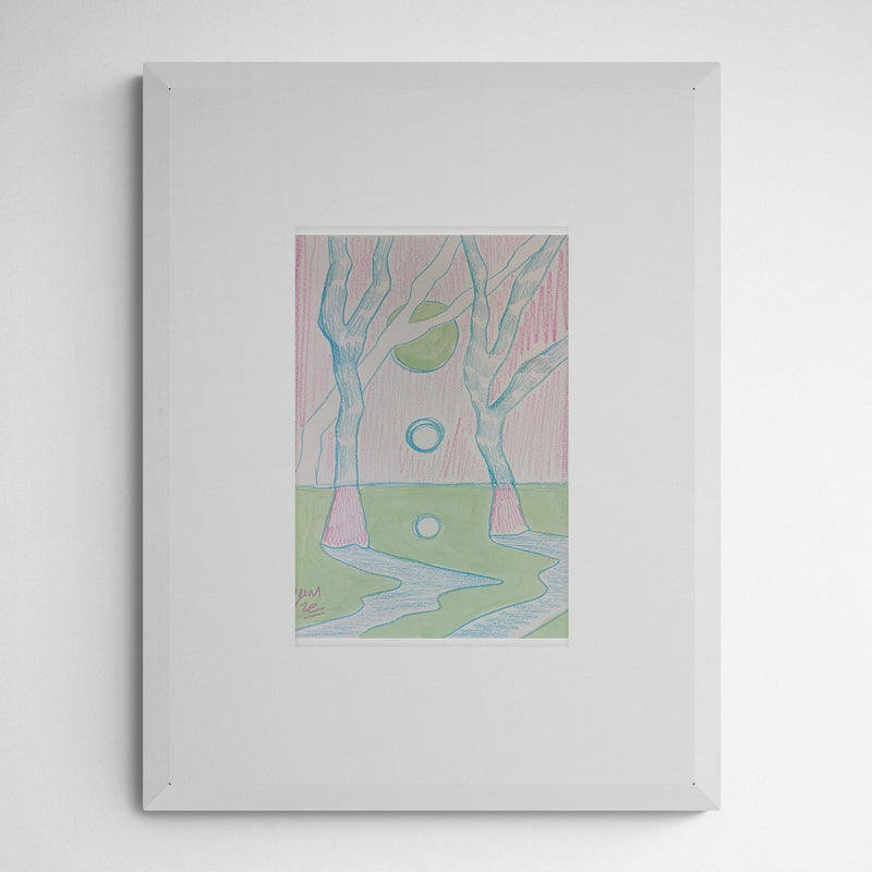Gamze Yalçin sketch of last night  Frame White Weiß