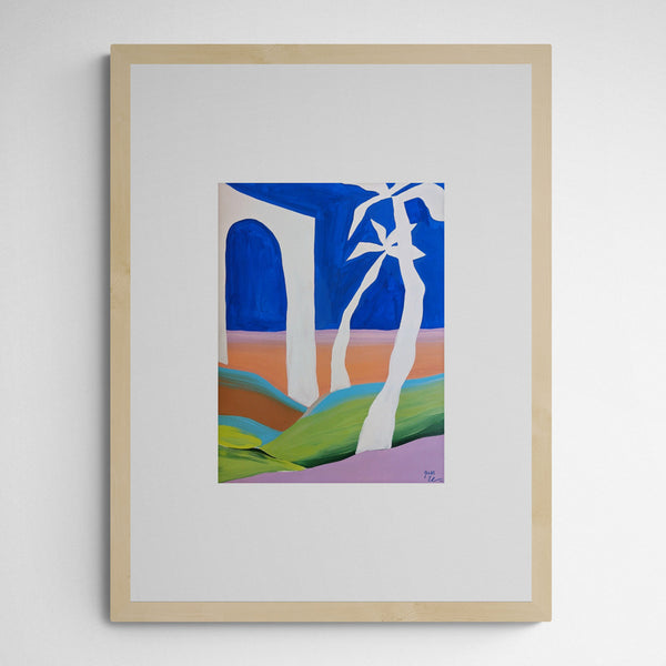Gamze Yalçin The way of blue Frame Wood Holz