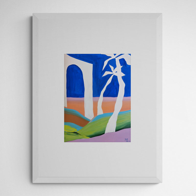 Gamze Yalçin The way of blue Frame White Weiß
