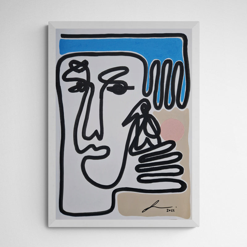 ATELIER N°9 by Lily Gehrke Little friend and I Frame White Weiß