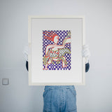 Amelie Rook big kitten Kunst100 Rahmen