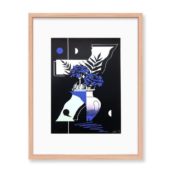 Roberto Rivadeneira Tones of blue Kunst100 Fichte