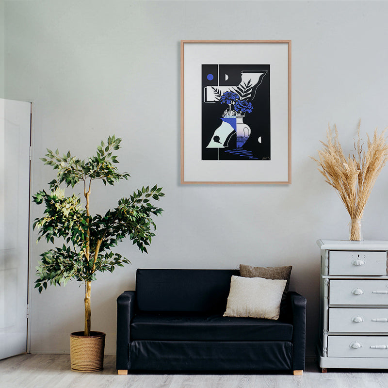 Roberto Rivadeneira Tones of blue Kunst100 Interior