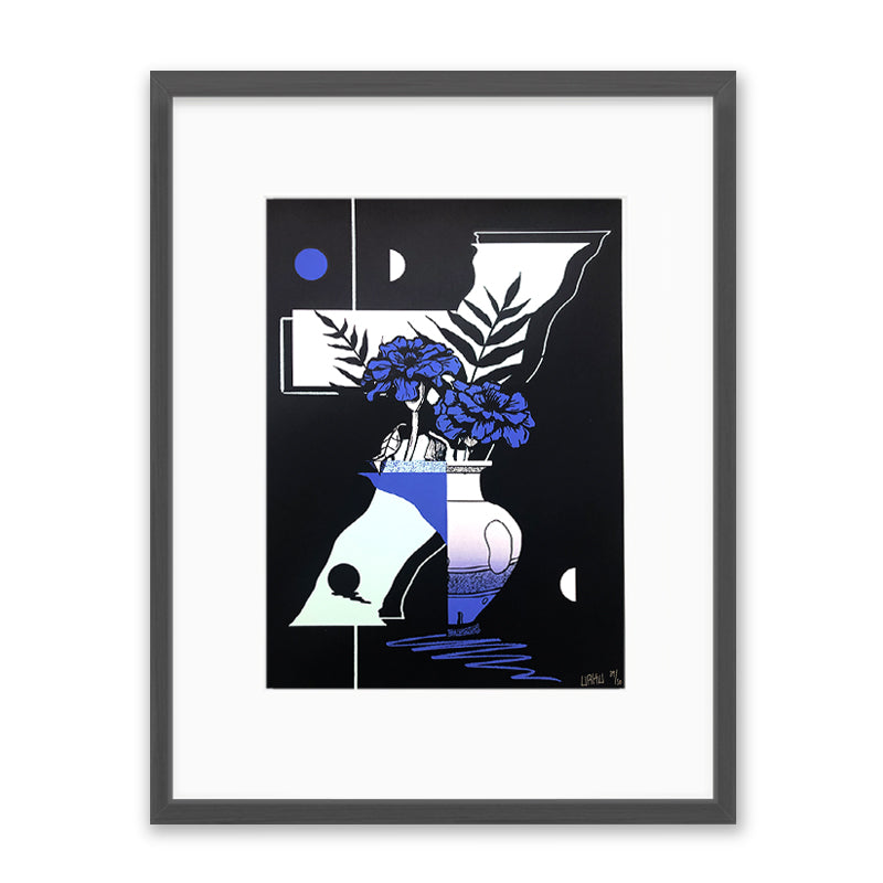 Roberto Rivadeneira Tones of blue Kunst100 Grau