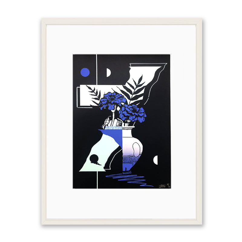 Roberto Rivadeneira Tones of blue Kunst100 Weiß