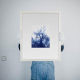 ANNAMARIAANGELIKA Tree Huaraz dark blue Series Kunst100 Rahmen