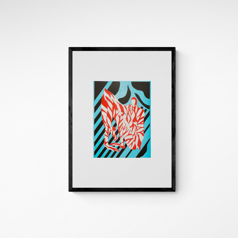 Ernst van Hoek Tigermensch Kunst100 Schwarz