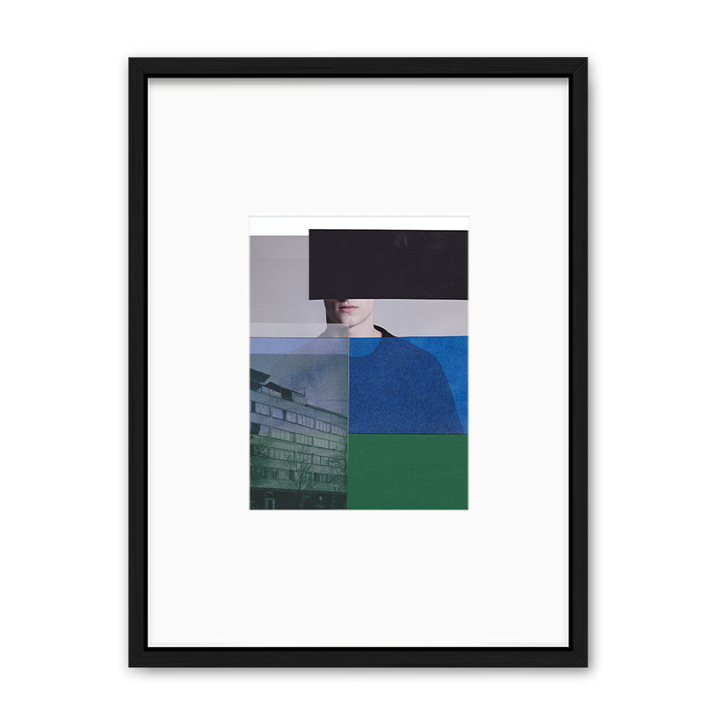 Claudia Tyborski Grauer Block (Original) Kunst100 Schwarz