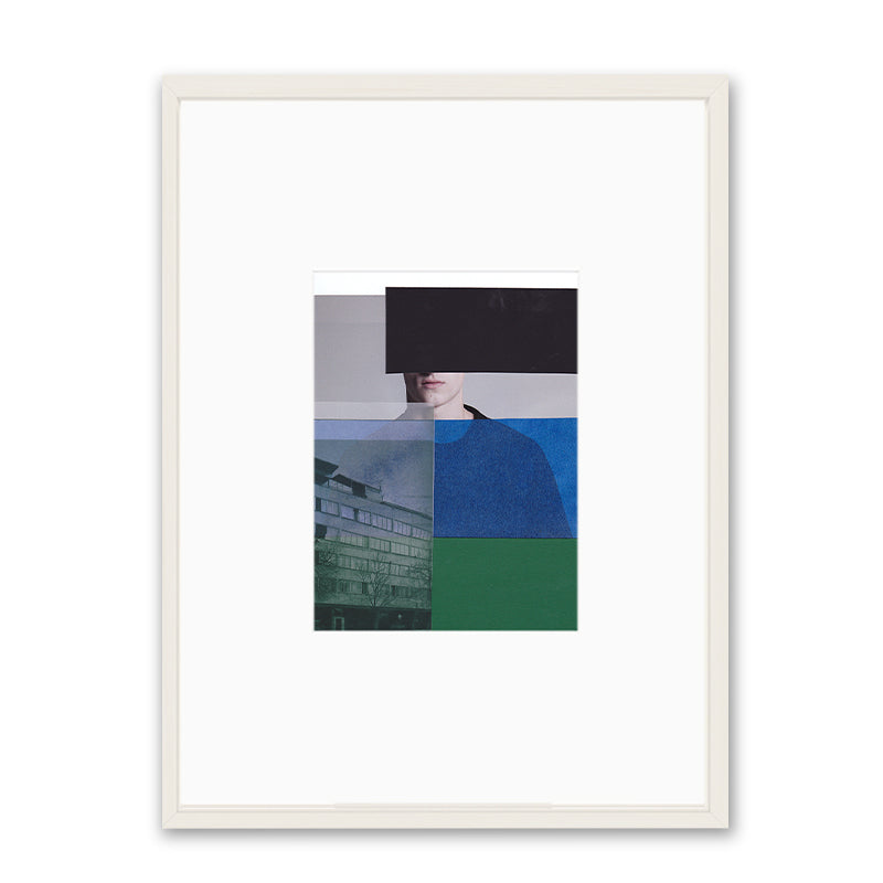 Claudia Tyborski Grauer Block (Original) Kunst100 Weiß