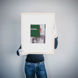 Claudia Tyborski Grüner Block (Original) Kunst100 Rahmen