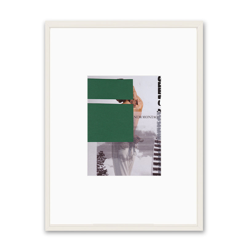 Claudia Tyborski Grüner Block (Original) Kunst100 Weiß