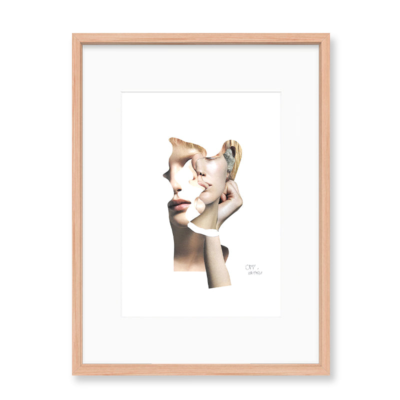 Claudia Tyborski Deconstructed Portrait - Lines Kunst100 Fichte