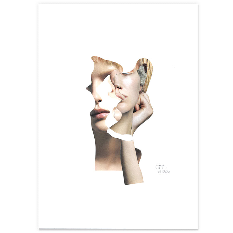 Claudia Tyborski Deconstructed Portrait - Lines Kunst100 Square