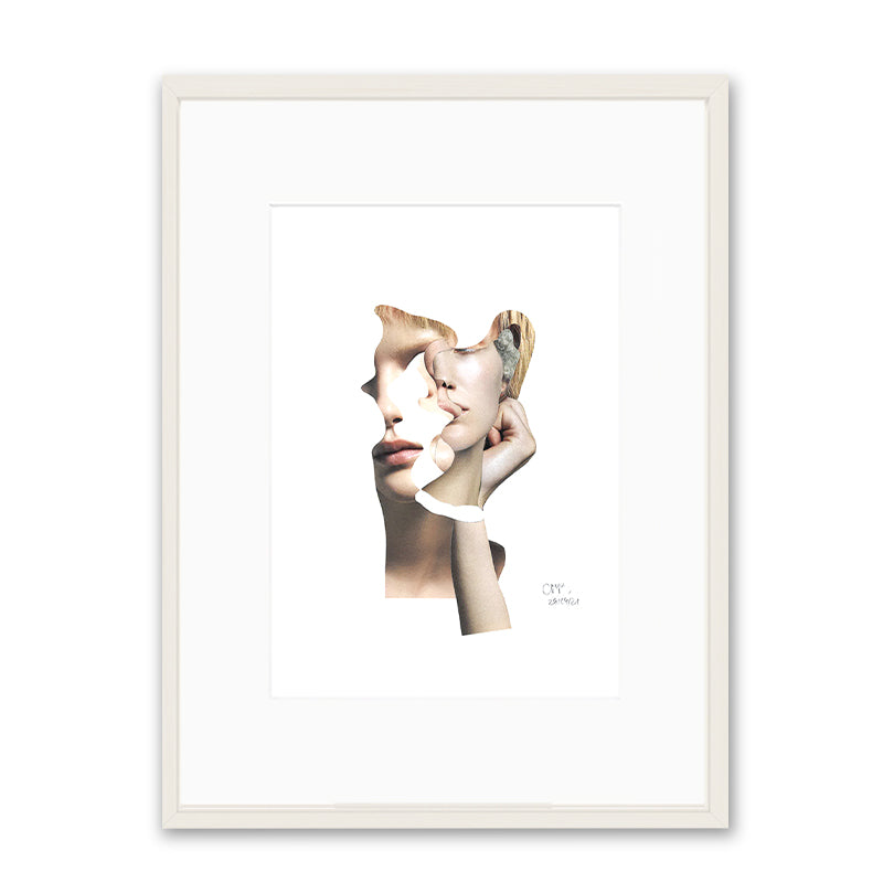 Claudia Tyborski Deconstructed Portrait - Lines Kunst100 Weiß
