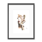 Claudia Tyborski Deconstructed Portrait - Lines Kunst100 Grau