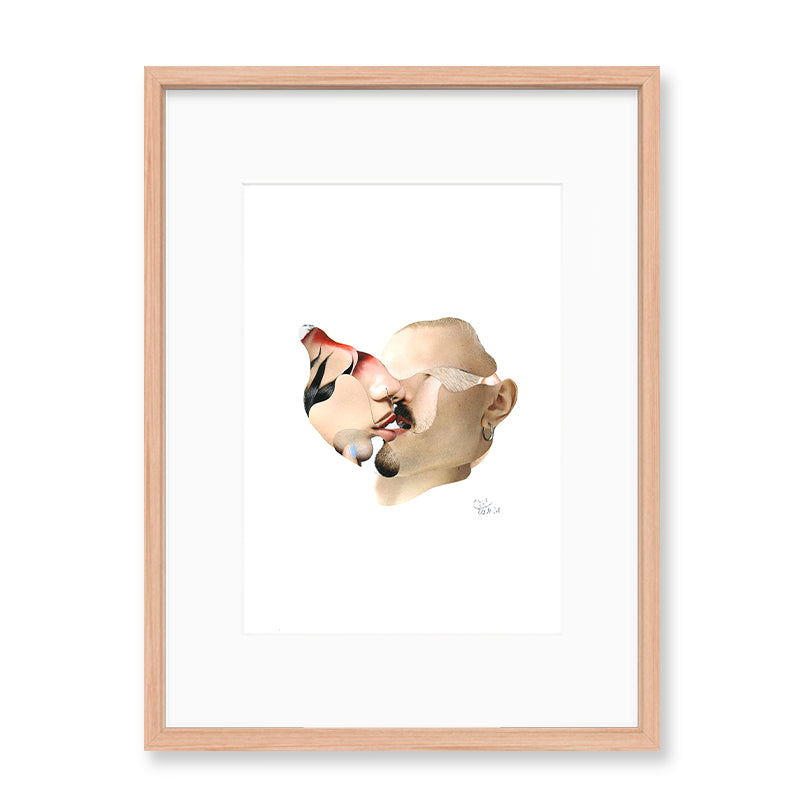 Claudia Tyborski Deconstructed Portrait - Lovers Kunst100 Fichte