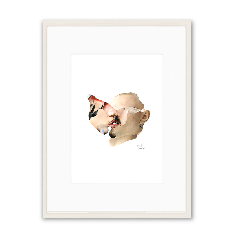 Claudia Tyborski Deconstructed Portrait - Lovers Kunst100 Weiß