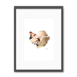 Claudia Tyborski Deconstructed Portrait - Lovers Kunst100 Grau