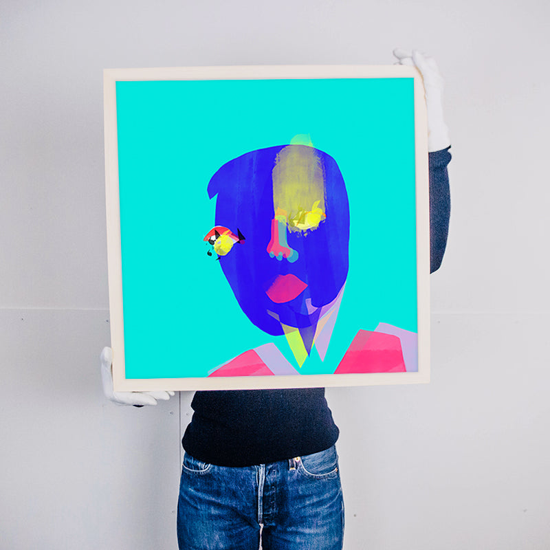 BIAS PURPLE RAIN Kunst100 Rahmen