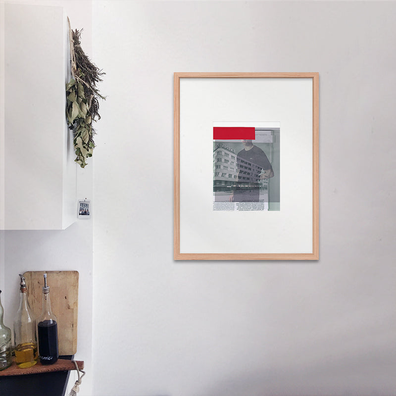 Claudia Tyborski Roter Block (Original) Kunst100 Interior