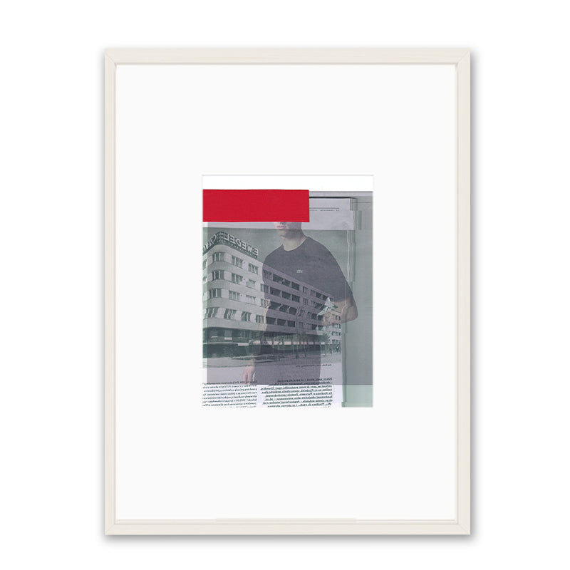 Claudia Tyborski Roter Block (Original) Kunst100 Weiß