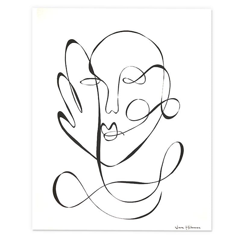 Vera Hilmars Round faces Kunst100 Square