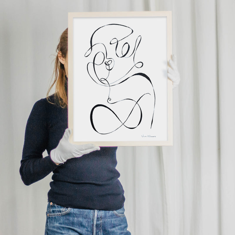 Vera Hilmars soul soul alone Kunst100 Rahmen