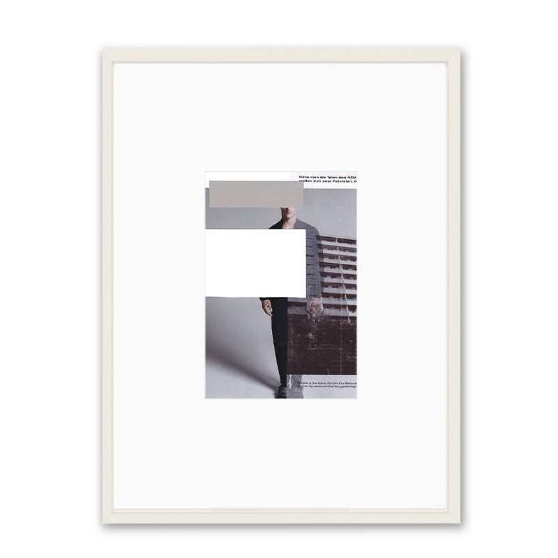 Claudia Tyborski Weißer und grauer Block (Original) Kunst100 Weiß
